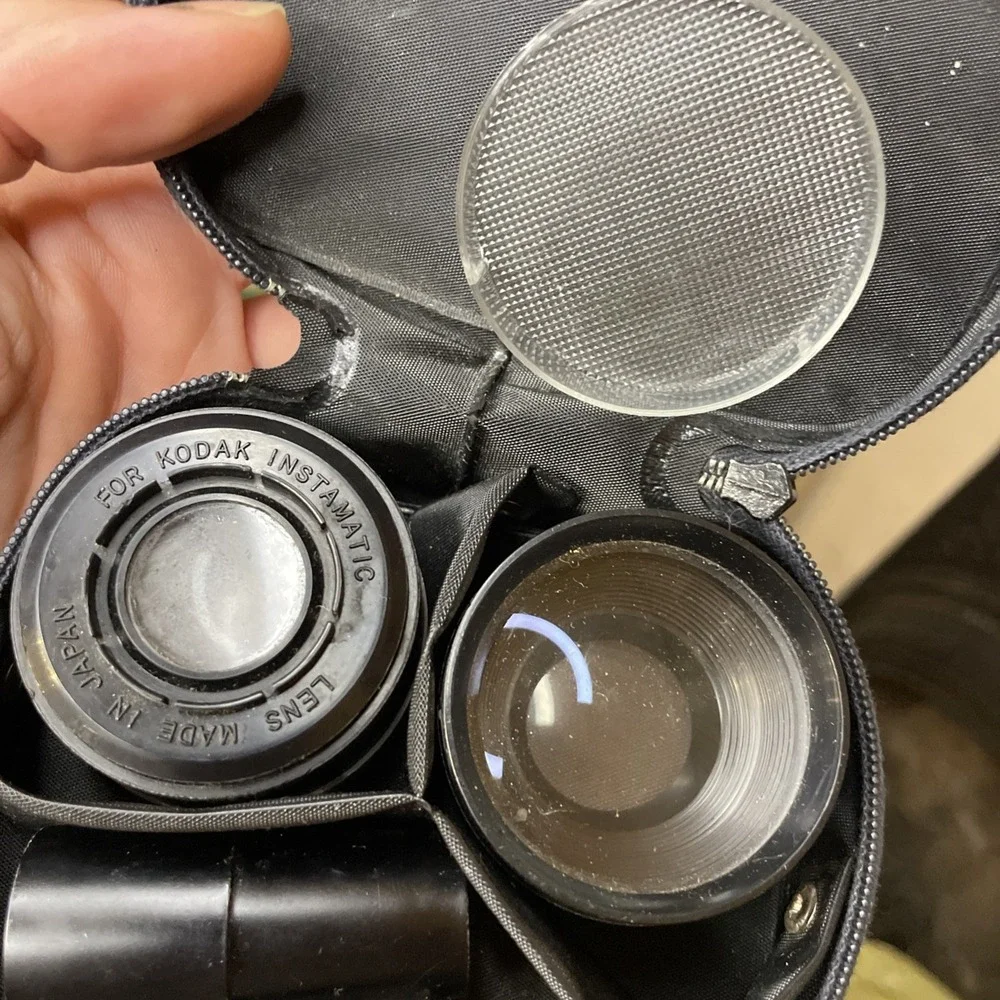 Vintage Lentar Lens Set | Tele & Wide Lens w Caps Finder | Kodak Insta